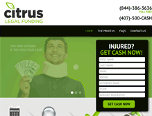 Tablet Screenshot of citruslegalfunding.com